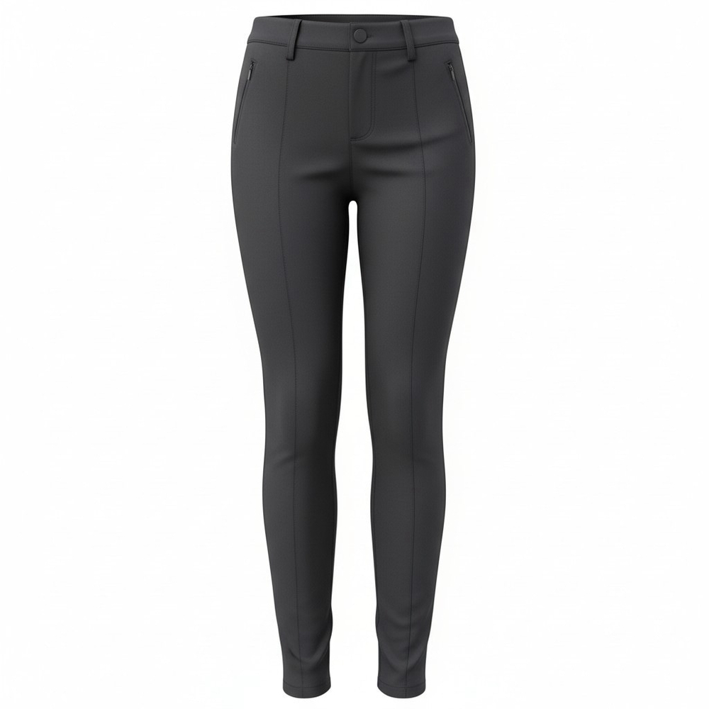 VINCE Women's Stitch Front Seam Ponte Leggings 4-Pocket Brown Pants Waist 30"